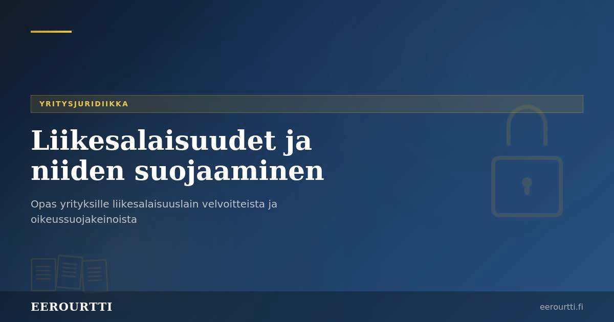 Liikesalaisuudet ja niiden suojaaminen – opas yrityksille